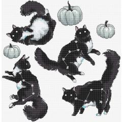 Leti Stitch Stickpackung - Cat Constellation