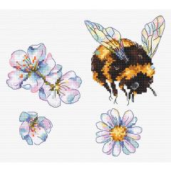 Leti Stitch Stickpackung - Furry Bumblebee