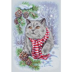 Leti Stitch Stickpackung - Winter Cat