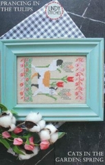 Stickvorlage Lindy Stitches - Prancing In The Tulips