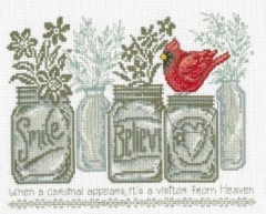 Stickvorlage Imaginating - Believe Cardinal 