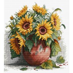 Luca-S Stickpackung - The Sunflowers 28x30 cm