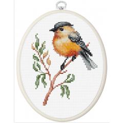 Luca-S Stickpackung - Bird On The Branch mit Stickring