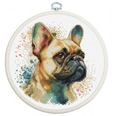 Luca-S Stickpackung - The French Bulldog mit Stickring