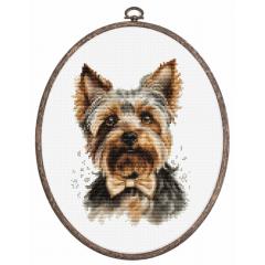 Luca-S Stickpackung - The Yorkshire Terrier mit Stickring