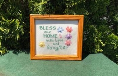 Stickvorlage Poppy Kreations - Bless Our Home