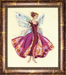 Stickvorlage Mirabilia Designs - January's Garnet Fairy