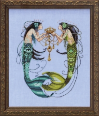 Stickvorlage Mirabilia Designs - The Twin Mermaids