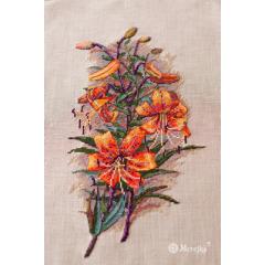Stickpackung Merejka - Vintage Lilies 17x30 cm