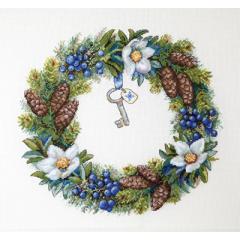 Merejka Stickpackung - Winter Wreath