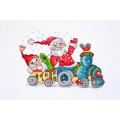 Merejka Stickpackung - Christmas Travel 20x15 cm
