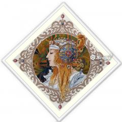 Stickpackung Merejka - Blond by Mucha 34,5x34,5 cm