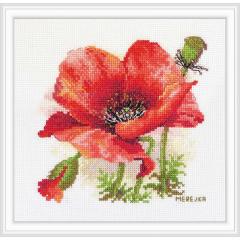 Merejka Stickpackung - Red Poppy