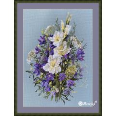 Merejka Stickpackung - The White Sword Lily 39x27 cm