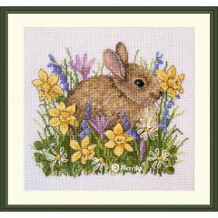 Merejka Stickpackung - Little Rabbit 15x18 cm