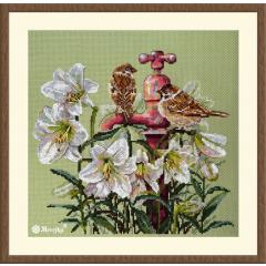 Merejka Stickpackung - Among the Lilies 25x28 cm
