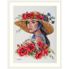 Merejka Stickpackung - Flower Hat