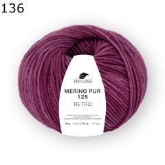 Merino Pur 125 retro - Pro Lana - fuchsia (136)