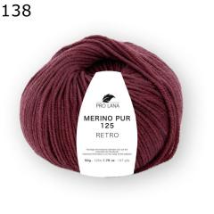 Merino Pur 125 retro - Pro Lana - bordeaux (138)