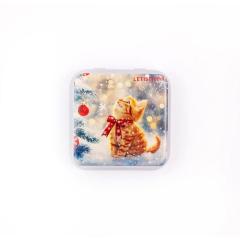 Merry Meow Metallic Box - Nadelbox Leti Stitch