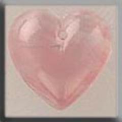 Mill Hill Glass Treasures 12100 - Medium Quartz Heart Pink