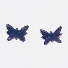 Mill Hill Glass Treasures 12124 - Petit Butterfly Matte Light Amethyst