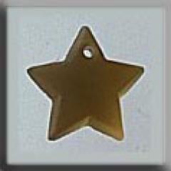 Mill Hill Glass Treasures 12167 - Medium Star Matte Light Topaz