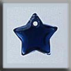 Mill Hill Glass Treasures 12173 - Small Flat Star Royal Blue