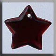 Mill Hill Glass Treasures 12175 - Large Flat Star Red Bright