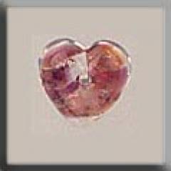 Mill Hill Glass Treasures 12181 - Heart Red Opal