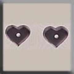 Mill Hill Glass Treasures 12236 - Very Petite Flat Heart Matte Amethyst