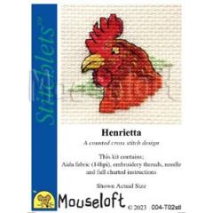 Stickpackung Mouseloft - Henrietta the Hen Ø 6,4 cm
