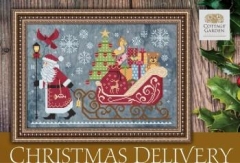 Stickvorlage Cottage Garden Samplings - Christmas Delivery