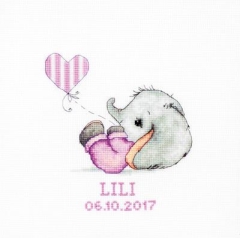 Luca-S Stickpackung - Baby girl 14x15,5 cm