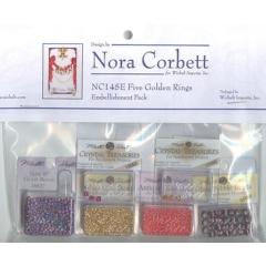 Embellishment Pack Five Golden Rings - Nora Corbett