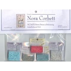 Embellishment Pack Seven Swans A Swimming - Nora Corbett