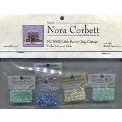 Embellishment Pack Little Snowy Gray Cottage - Nora Corbett