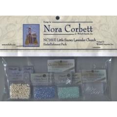 Embellishment Pack Little Snowy Lavender Church - Nora Corbett