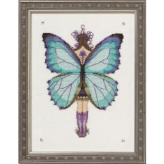 Stickvorlage Nora Corbett - Miss Aurora Morpho (Butterfly Misses Collection)