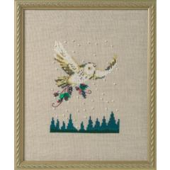 Stickvorlage Nora Corbett - Winter Owl (Holiday in the Forest)