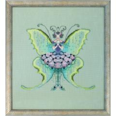 Stickvorlage Nora Corbett - Luna Moth (Fluttering Fashion)