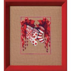 Stocking Trio - Christmas Fair Isle Red Collection - Nora Corbett (Stickvorlage)