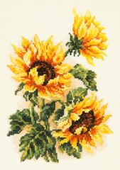 Stickpackung Chudo Igla - Three sunflowers 15x22 cm