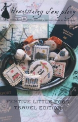 Stickvorlage Heartstring Samplery - Festive Little Fobs Travel Edition