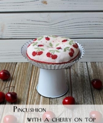 Stickvorlage New York Dreamer - Pincushion With A Cherry On Top