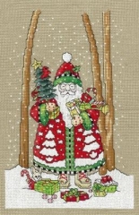 Stickvorlage Imaginating - OChristmas Tree Santa