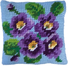 Stickpackung Needleart World - Kissen Primrose Bouquet