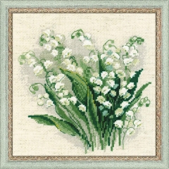 Stickpackung Riolis - Lily of the Valley 20x20 cm