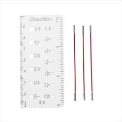 ChiaoGoo Seile für Nadelspitzen Twist Red 5 cm - Mini