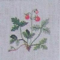 Fremme Stickpackung - Erdbeeren 15x15 cm